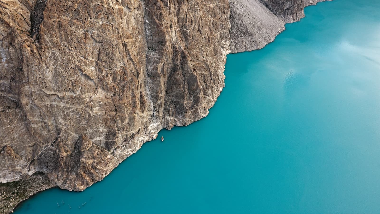 Attabad Lake turquoise water Karakoram Highway upper Hunza